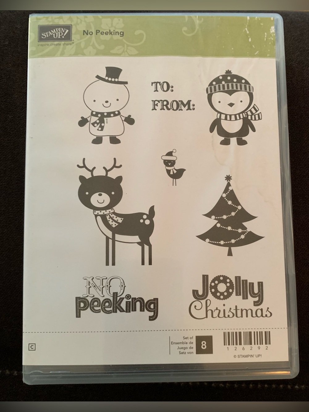 Stampin' Up! No Peeking Holiday Stamp Set. New with Stickers Attached 🎄